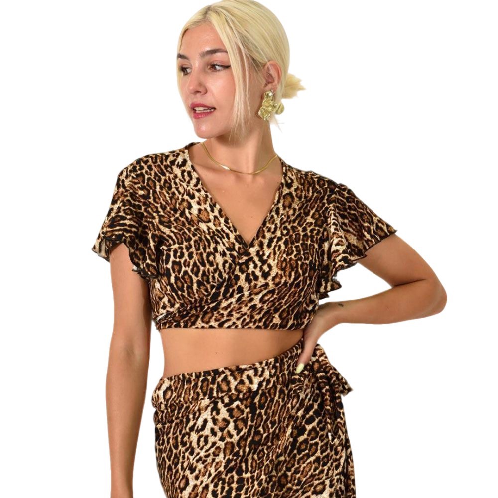 Τοπ με σχέδιο animal print Animal Print 25610