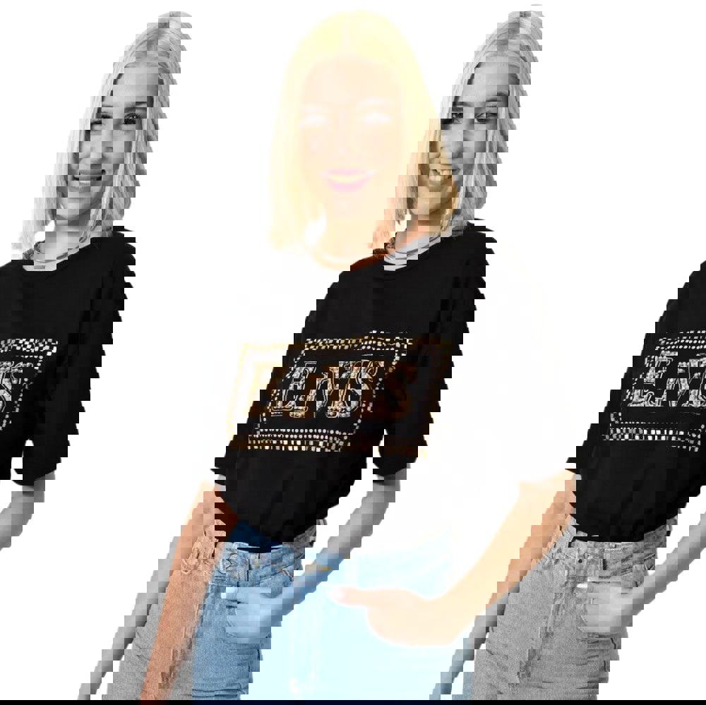 Γυναικείο T-shirt με στρας Μαύρο 23773