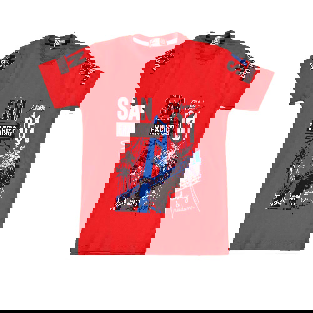 Παιδική μπλούζα SAN FRANCISCO Κόκκινο 16014