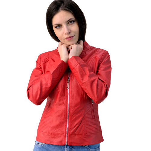 Jacket απο οικολογικό δέρμα Κόκκινο 598