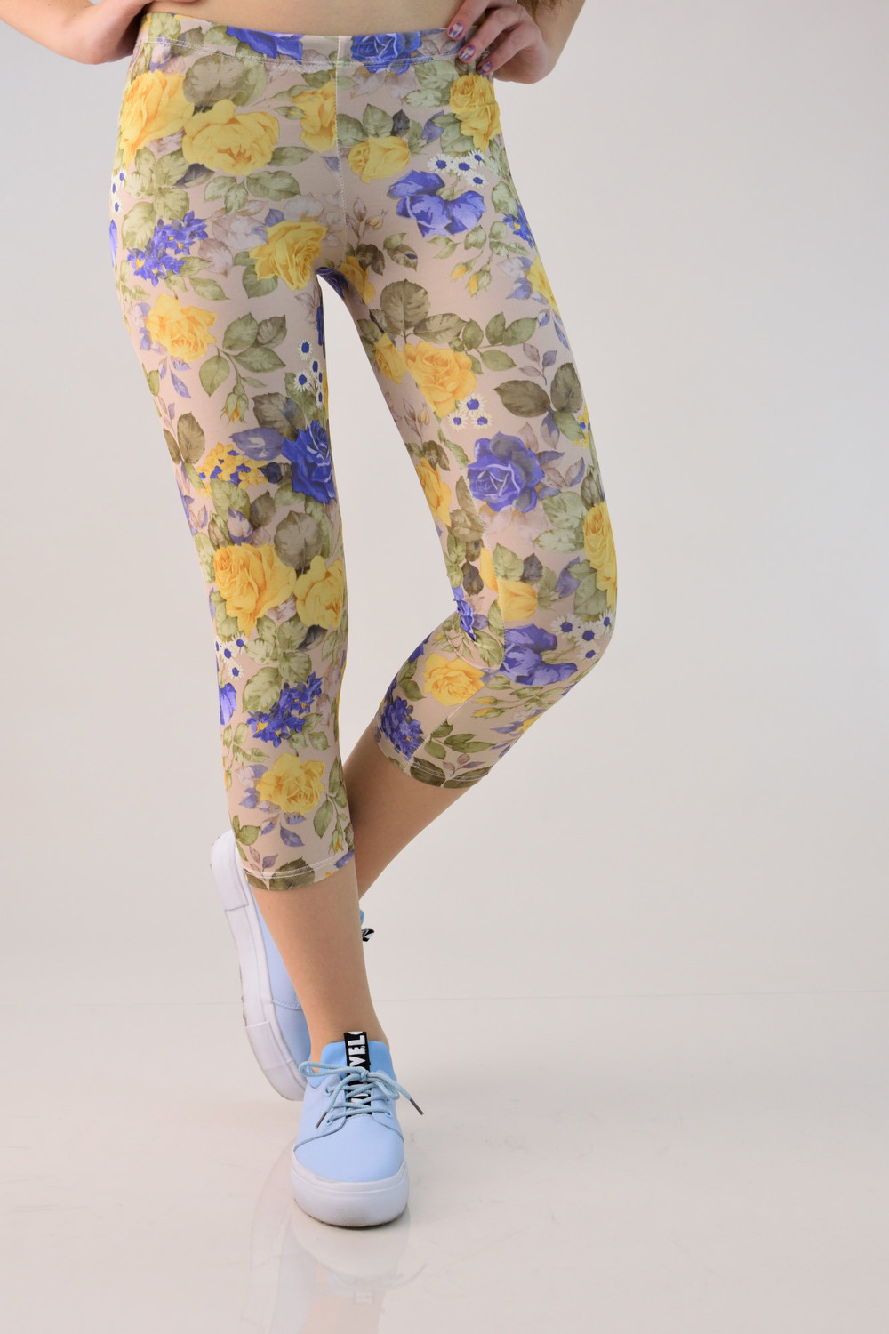 Κολάν ιππασίας φλοράλ Κίτρινο 642 φωτογραφία