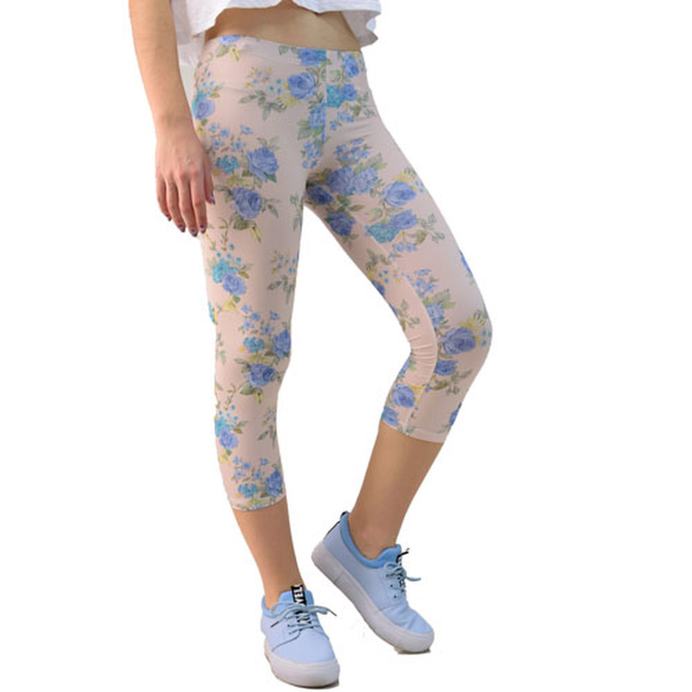 Κολάν ιππασίας φλοράλ Μπεζ 641