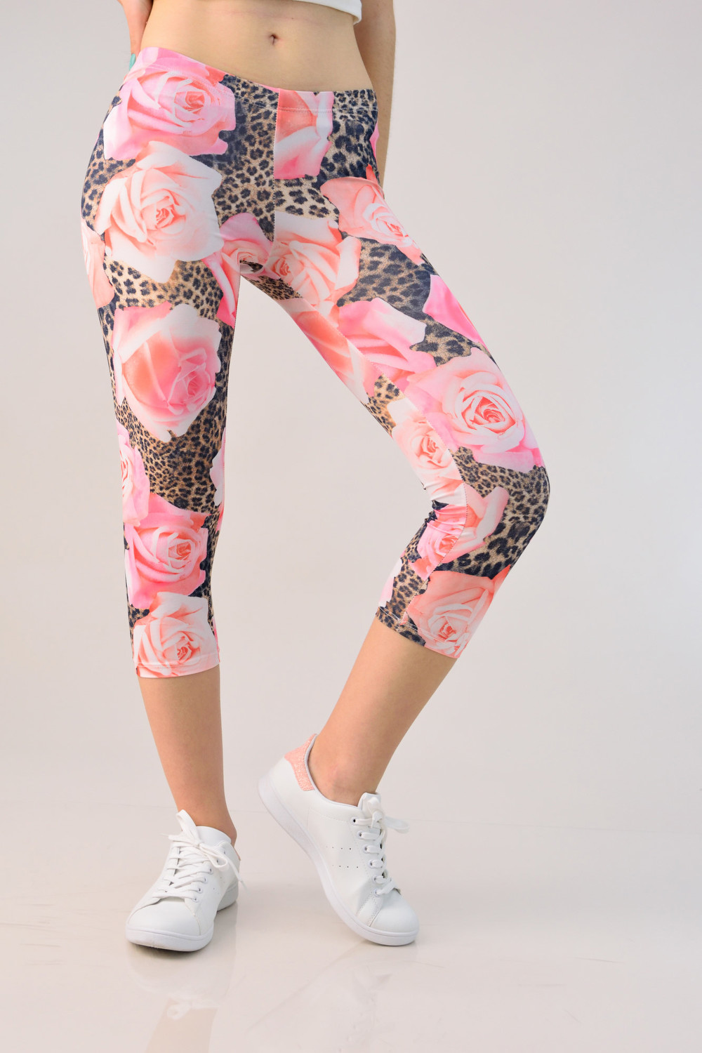 Κολάν ιππασίας φλοράλ Απαλό Ροζ 639 φωτογραφία