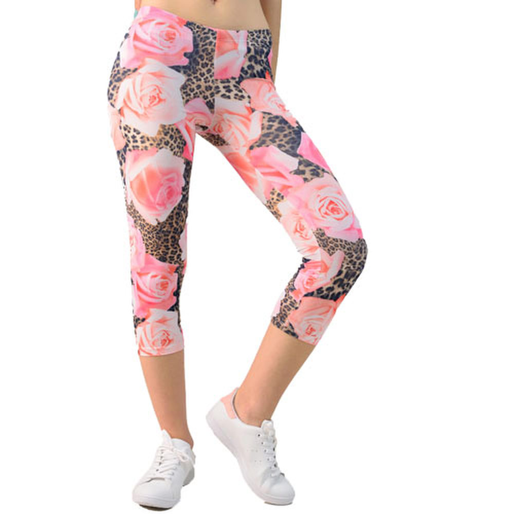 Κολάν ιππασίας φλοράλ Απαλό Ροζ 639