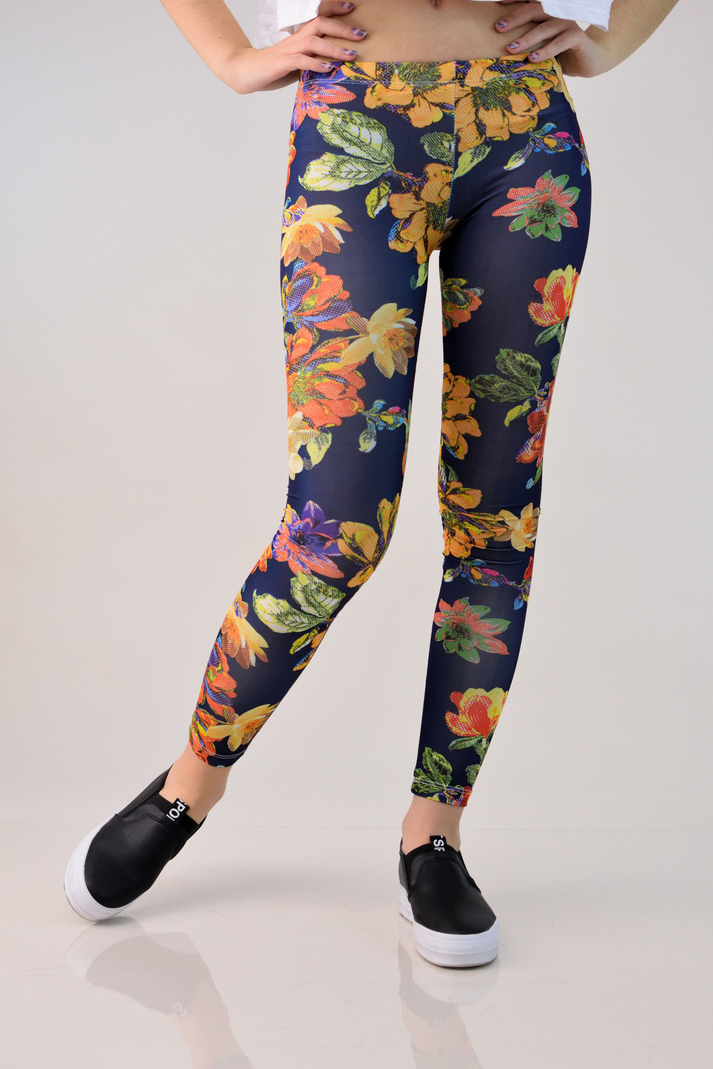 Κολάν εμπριμέ Μπλε Σκούρο 679 φωτογραφία