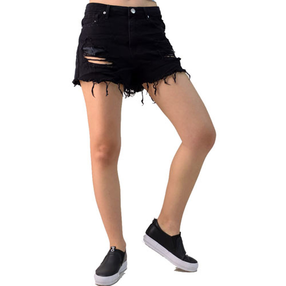 Τζιν σορτς μαύρο Μαύρο 665