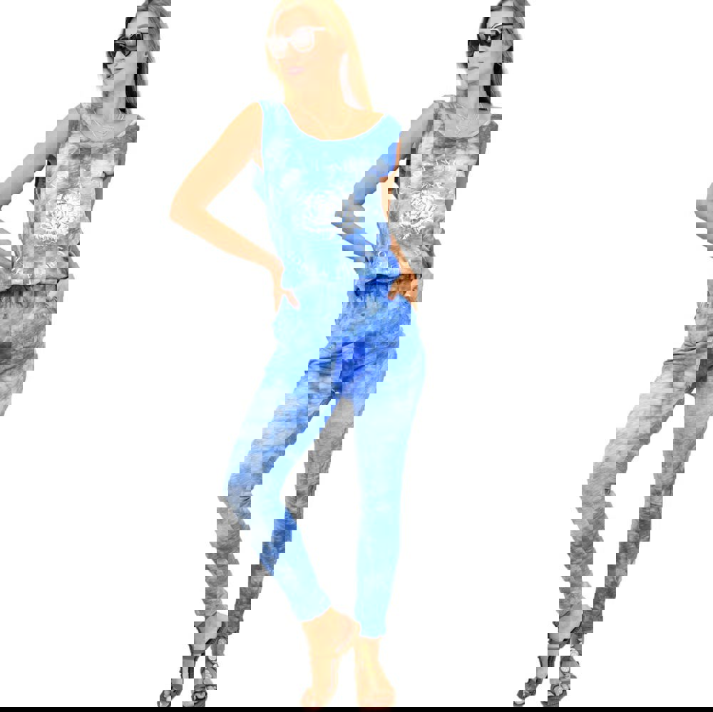 Ολόσωμη φόρμα με τύπωμα Μπλε Ρουά 1866