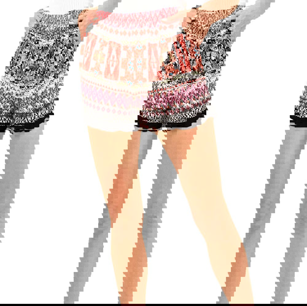 Σορτσάκι boho Κοραλί 2256