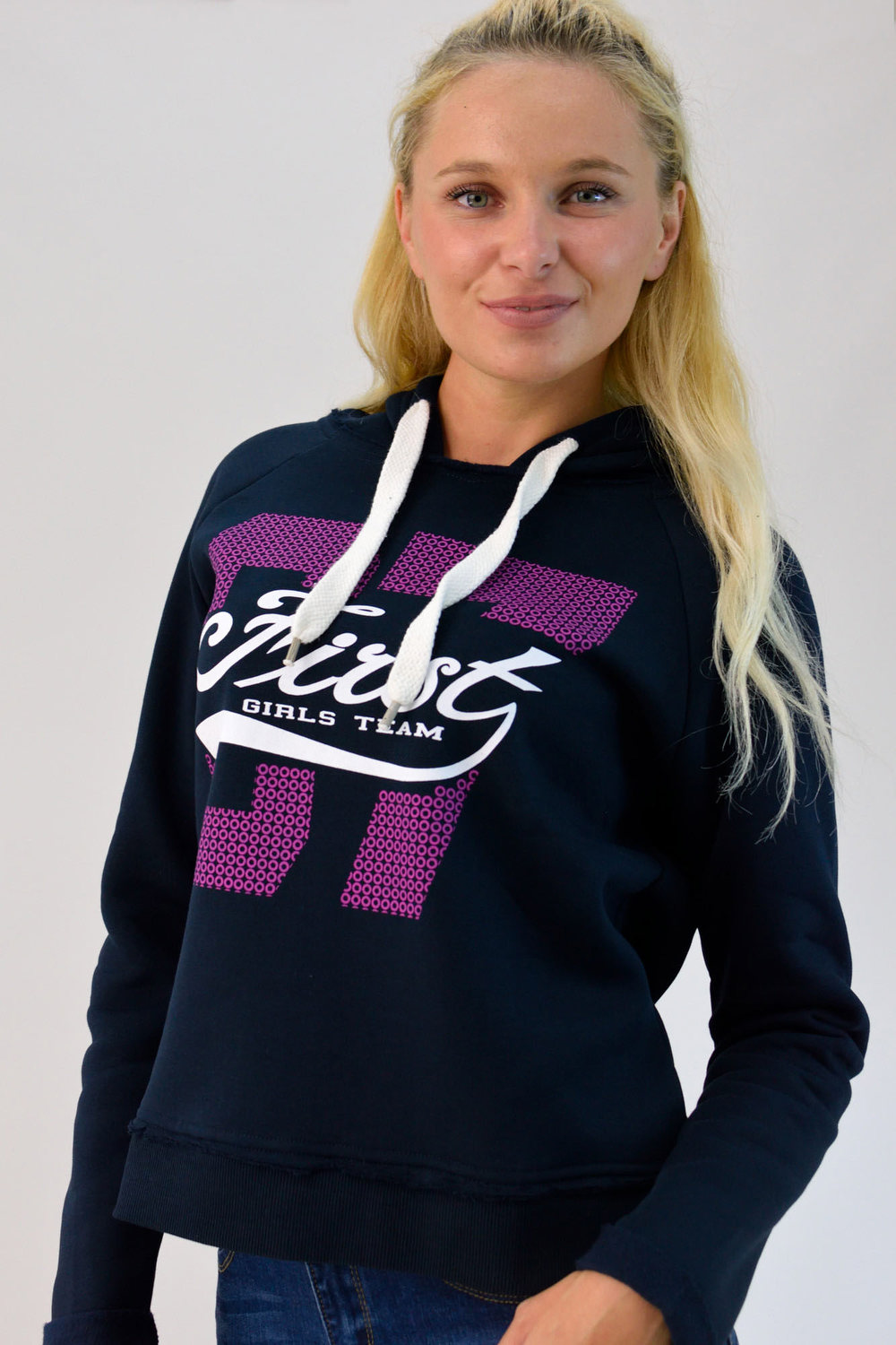 Μπλούζα φούτερ με τύπωμα Μπλε Σκούρο 1474 φωτογραφία