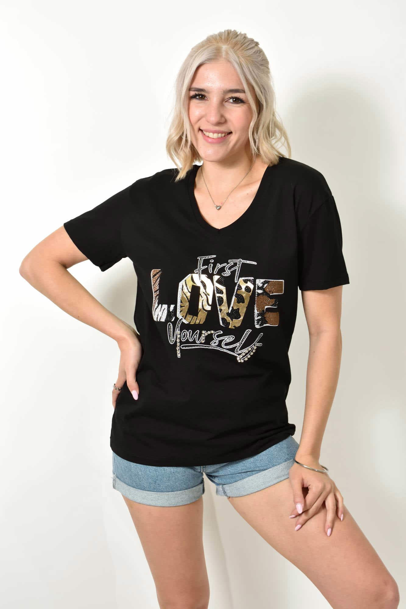 T-Shirt με στάμπα 