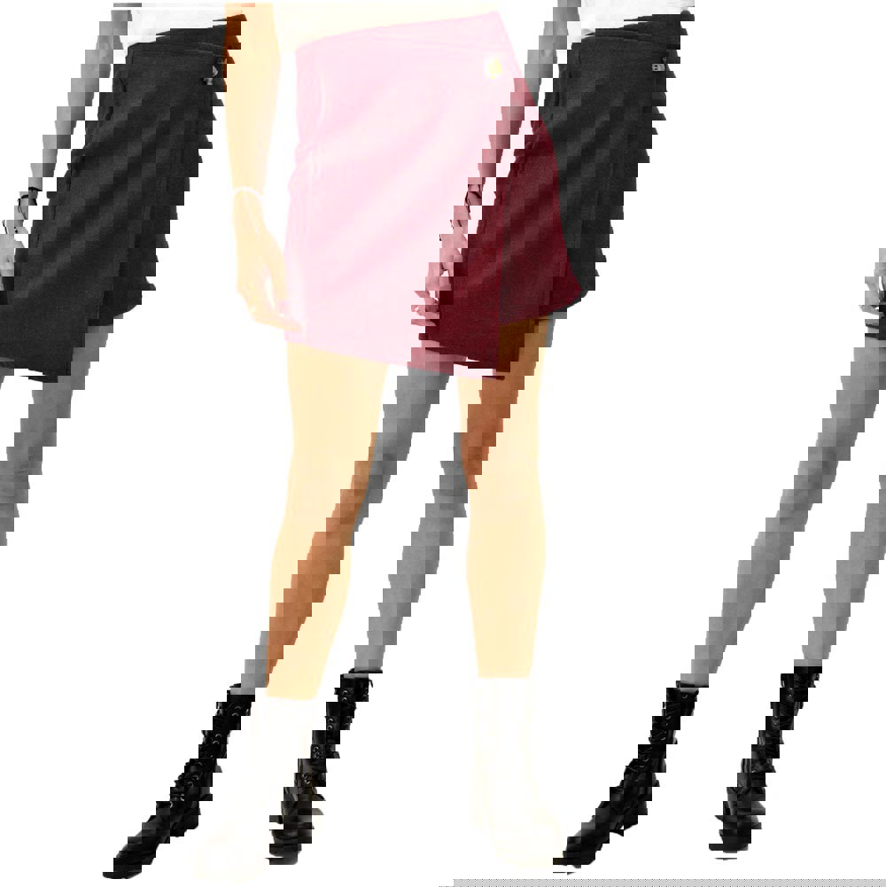 Γυναικεία φούστα μονόχρωμη Μπορντώ 8395