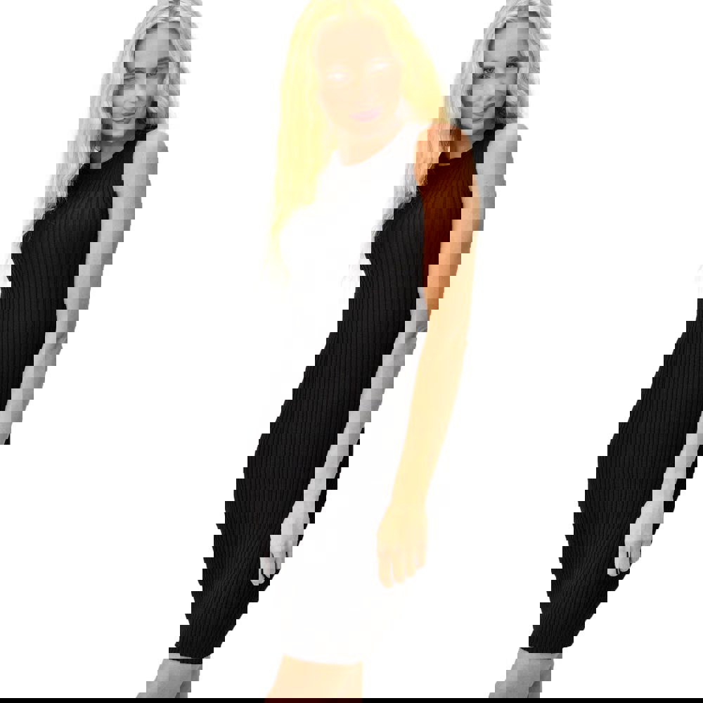 Γυναικείο φόρεμα εφαρμοστό Μαύρο 9506