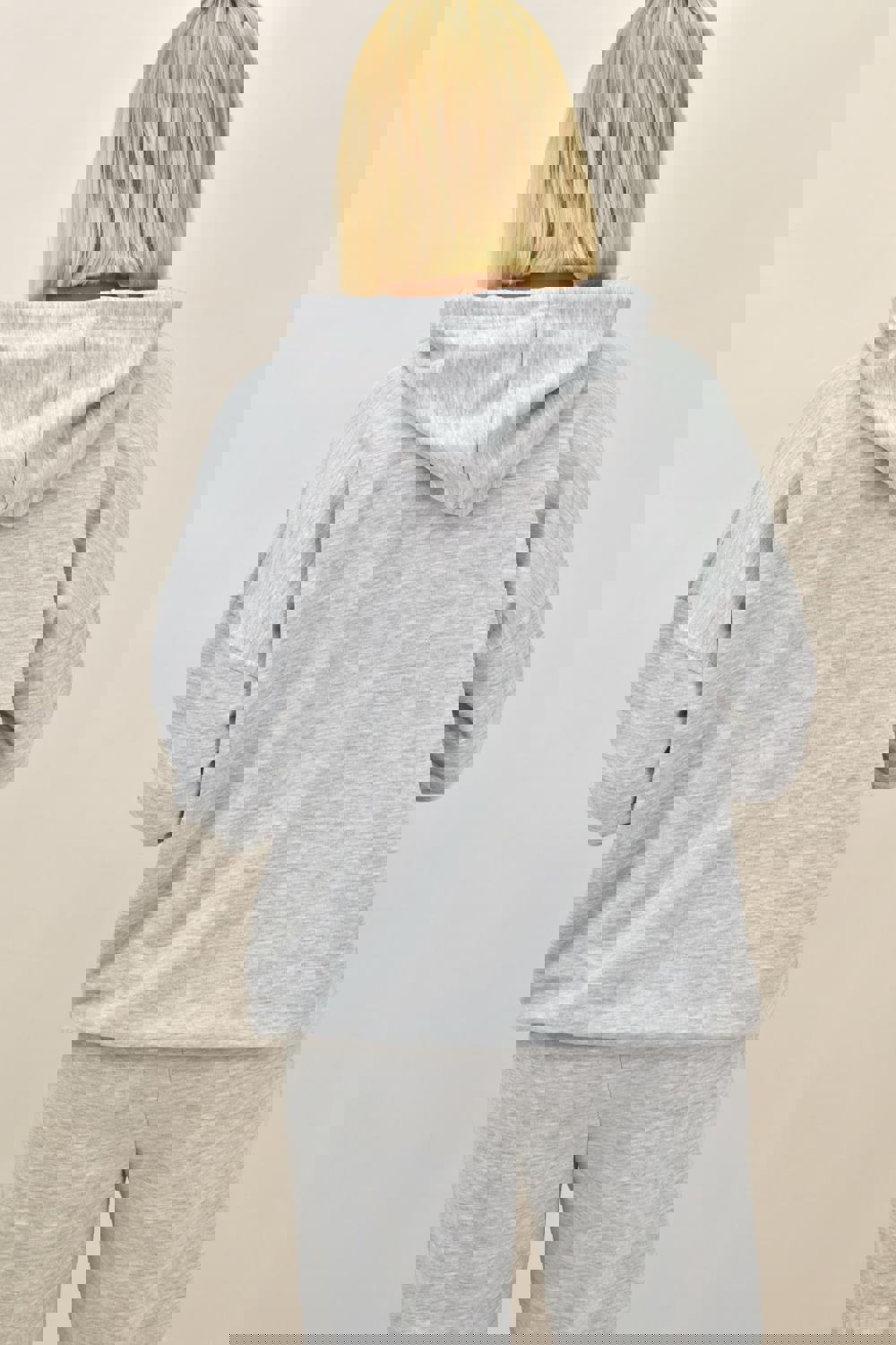 Φούτερ με κουκούλα και κέντημα ST.LOUIS Γκρι 17559 φωτογραφία