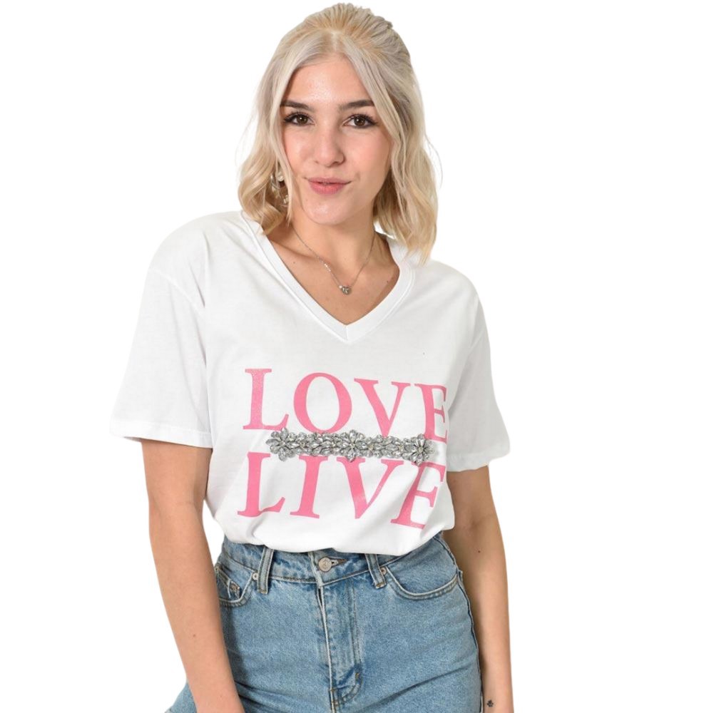 T-Shirt με στάμπα 