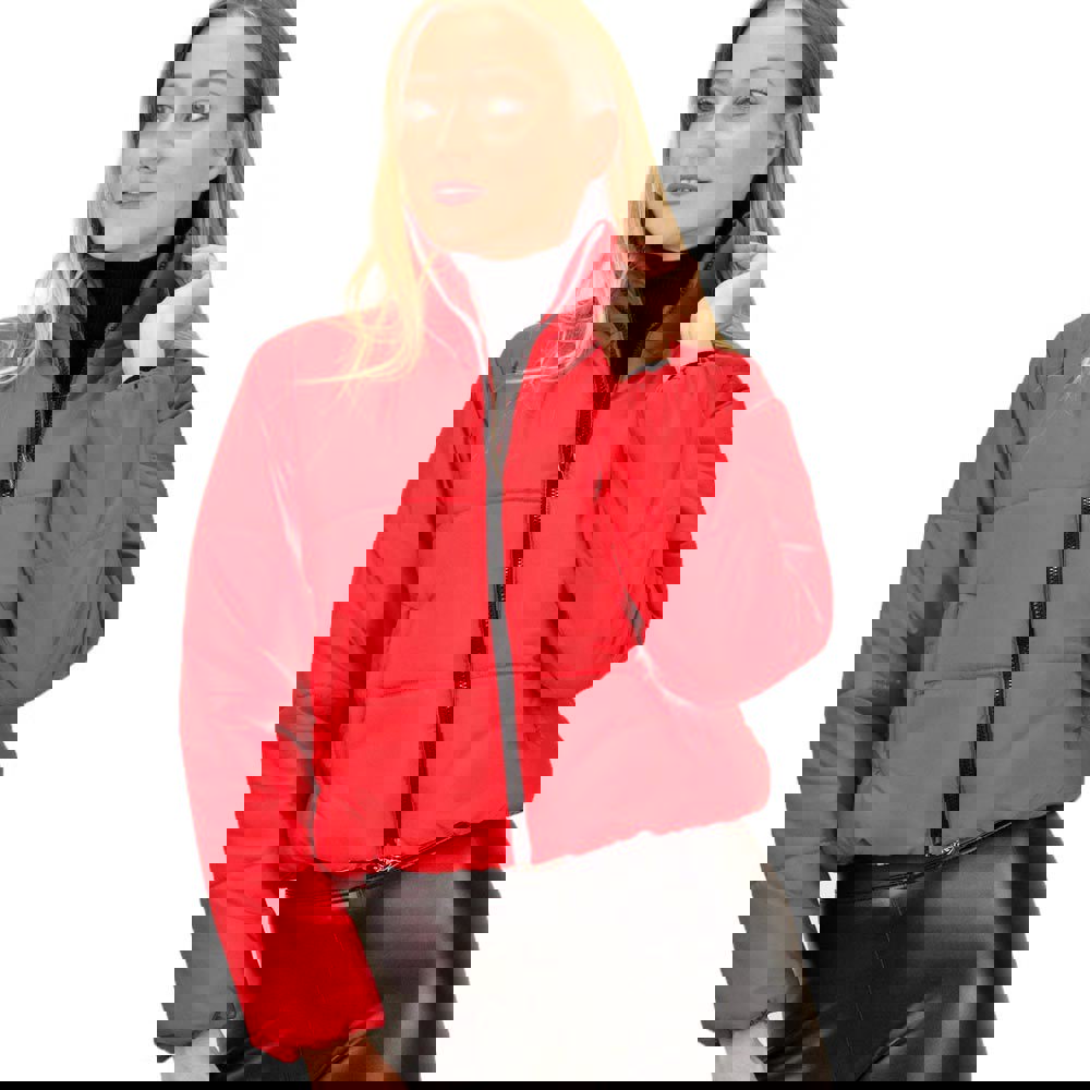 Γυναικείο μπουφάν bomber Κόκκινο 9272