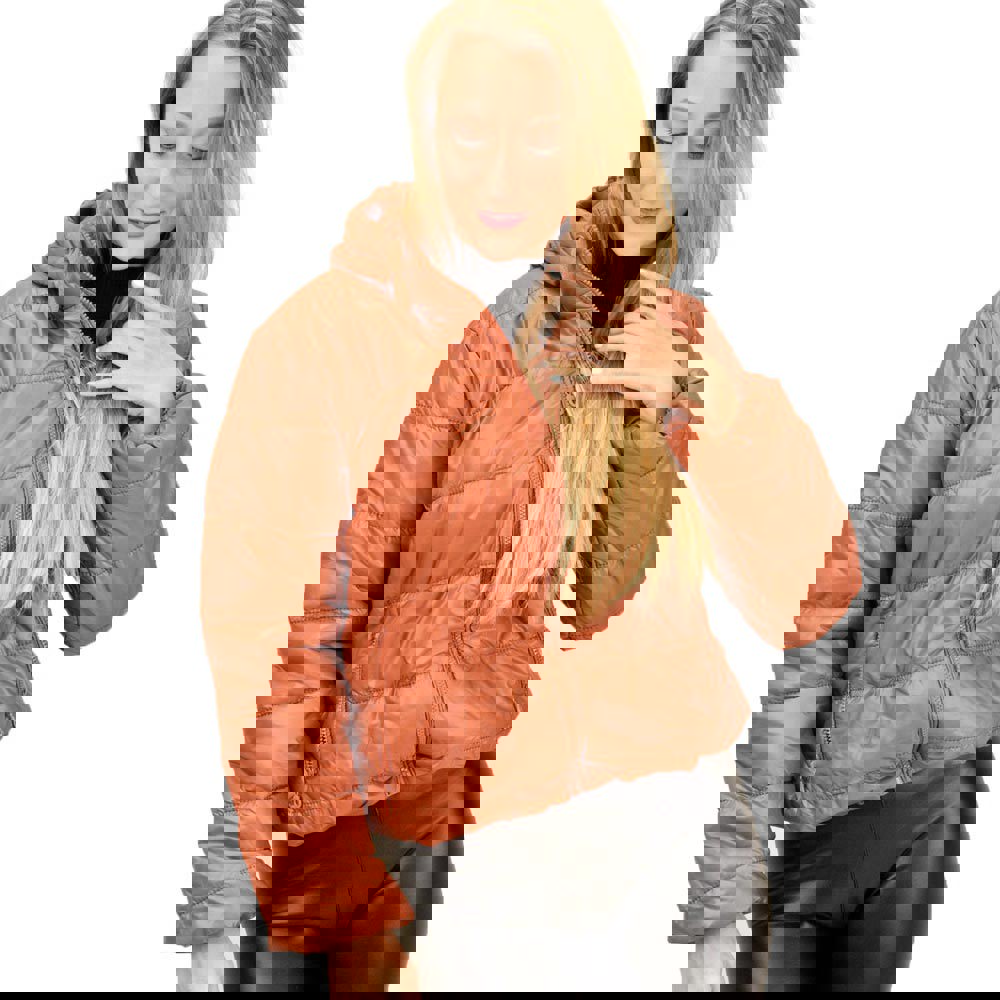 Γυναικείο μπουφάν bomber Κεραμιδί 9265