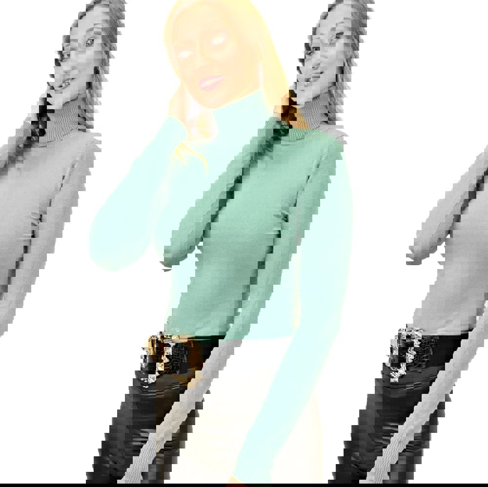 Γυναικεία εφαρμοστή μπλούζα ζιβάγκο Φυστικί 9317