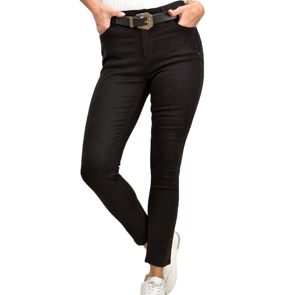 Γυναικείο τζιν μονόχρωμο Μαύρο 8900