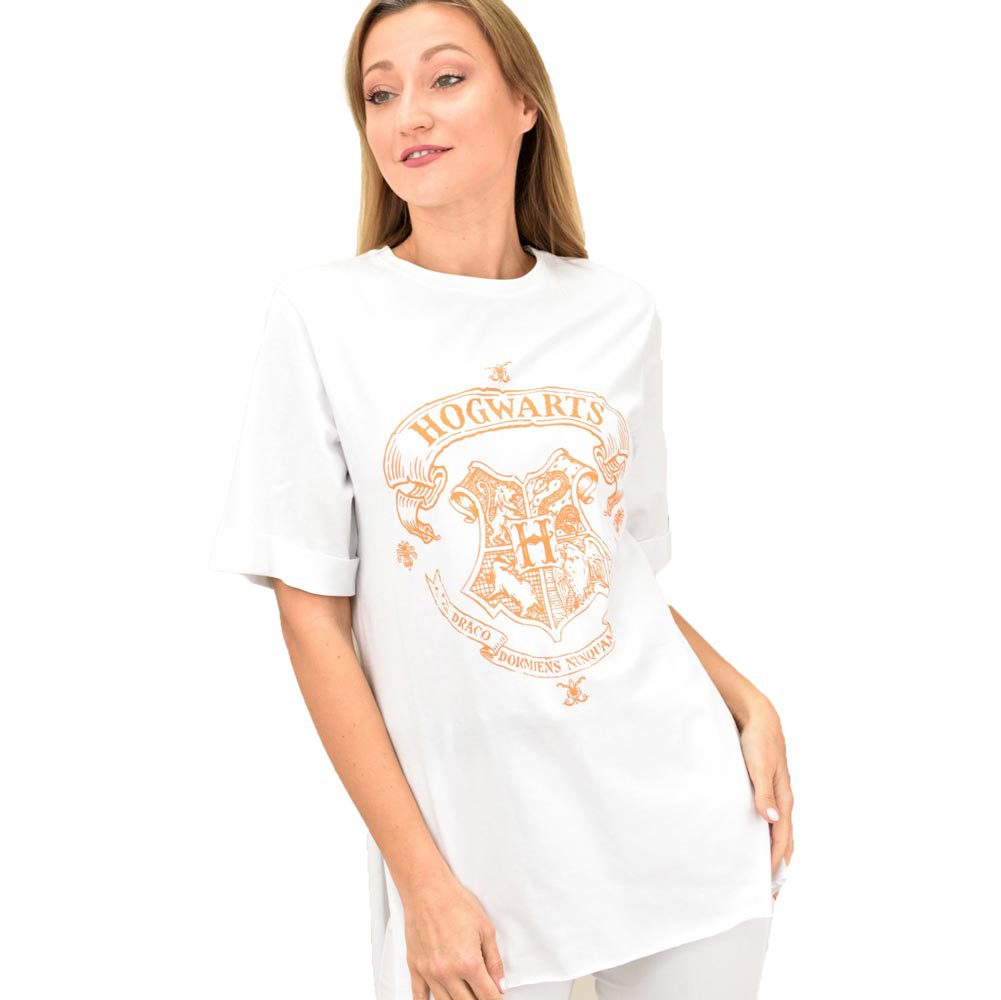 Γυναικείο t-shirt oversized με τύπωμα Λευκό 9100