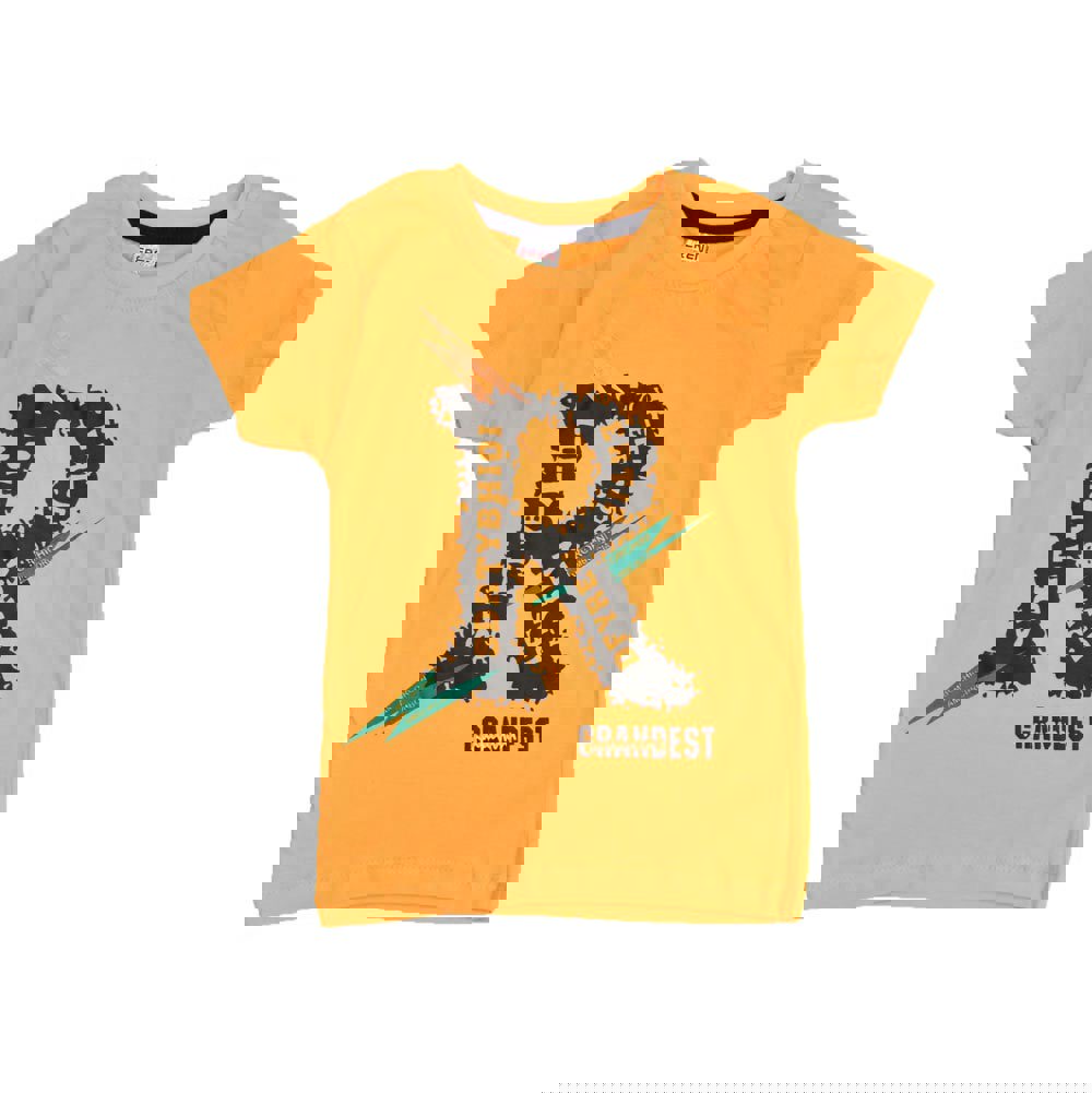 Παιδική μπλούζα με στάμπα Πορτοκαλί 15652