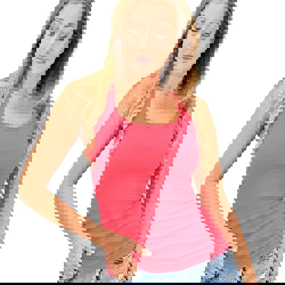 Γυναικεία μπλούζα ριπ με αθλητική πλάτη Ροζ 11415