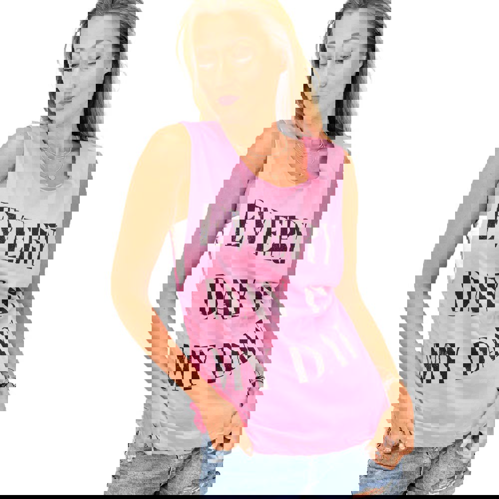 Γυναικείο μπλουζάκι αμάνικο με τύπωμα Ροζ 10784