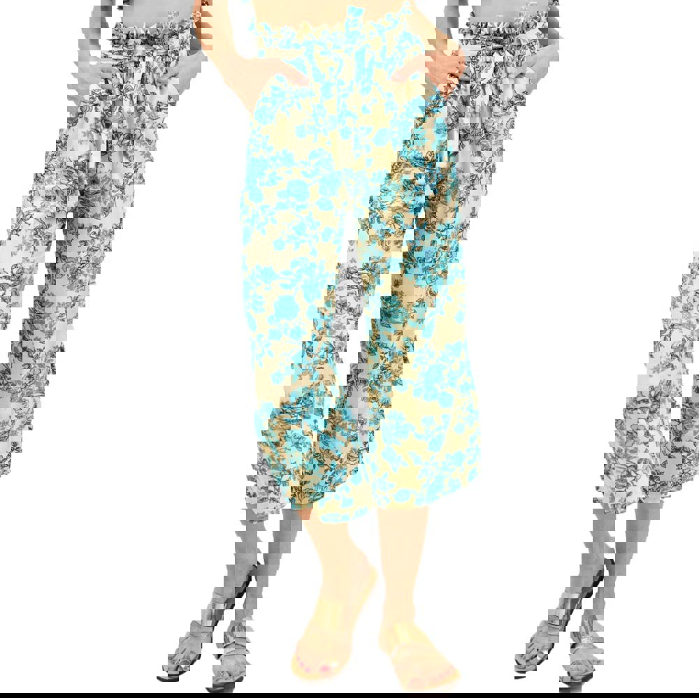 Γυναικεία παντελόνα ζιπ κιλότ με ζώνη Μπεζ 12079