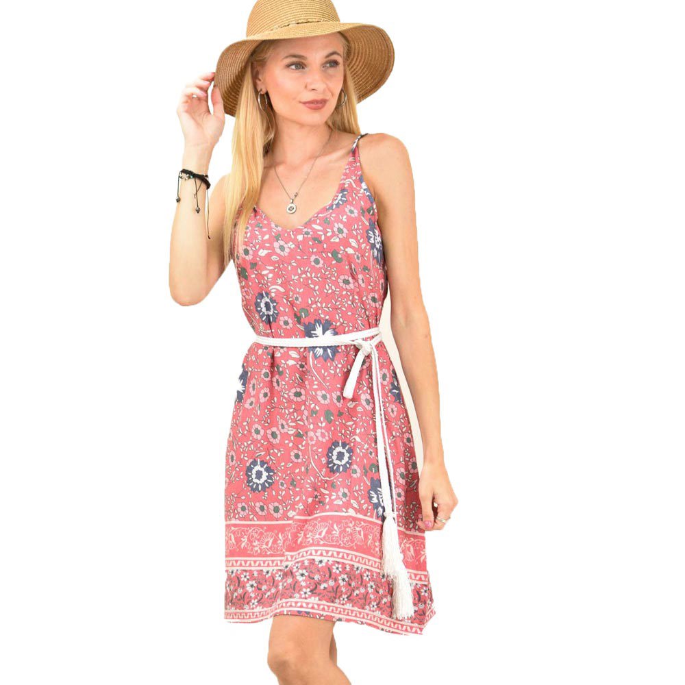 Γυναικείο φόρεμα φλοράλ Κόκκινο 11629