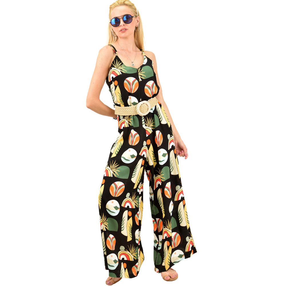 Ολόσωμη φόρμα με μοτίβο Μαύρο 11933