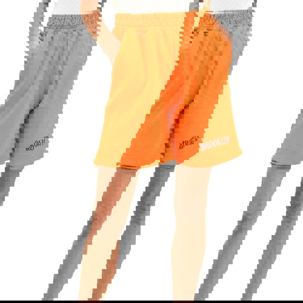 Γυναικεία φούτερ πετροπλημένη βερμούδα Πορτοκαλί 12120