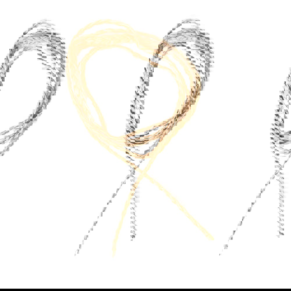 Γυναικεία λεπτή ζώνη με πλέξη Μπεζ 12383