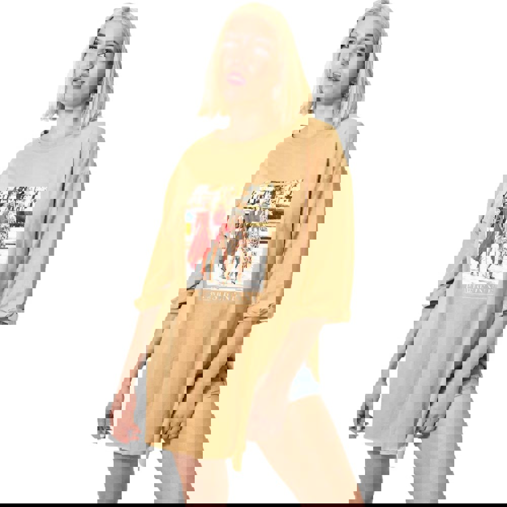 Μπλούζα μονόχρωμη με ανοίγματα και στάμπα Μπεζ 23601