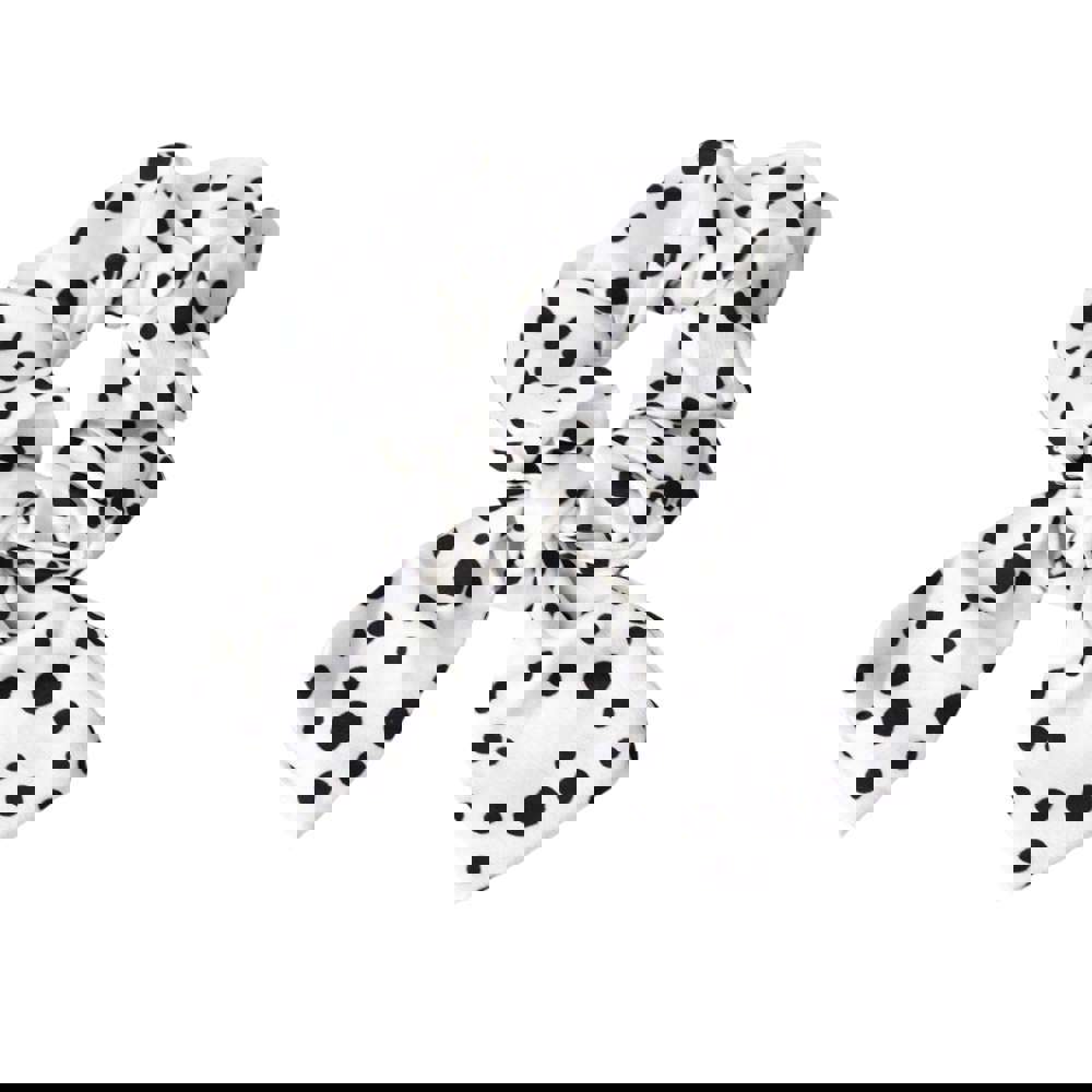 Αξεσουάρ μαλλιών Scrunchies πουά Λευκό 23246