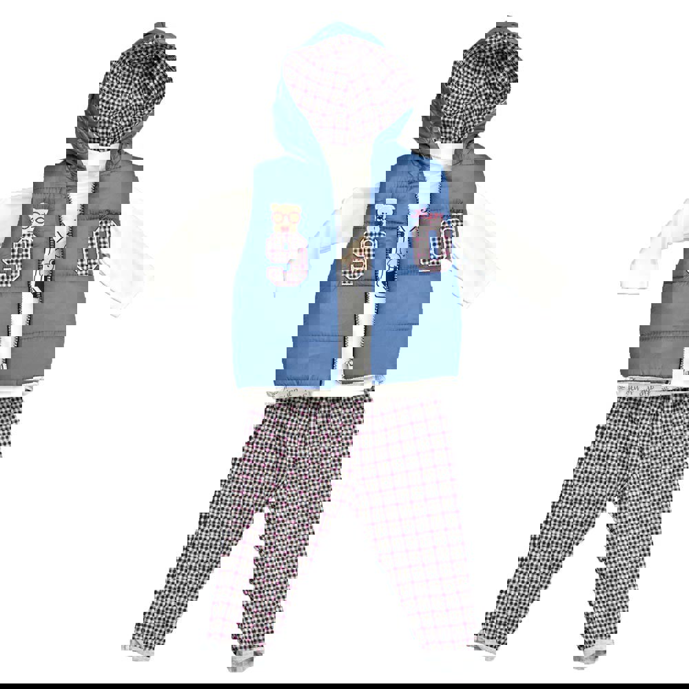 Βρεφικό σετ με αμάνικο μπουφάν Μπλε 14482