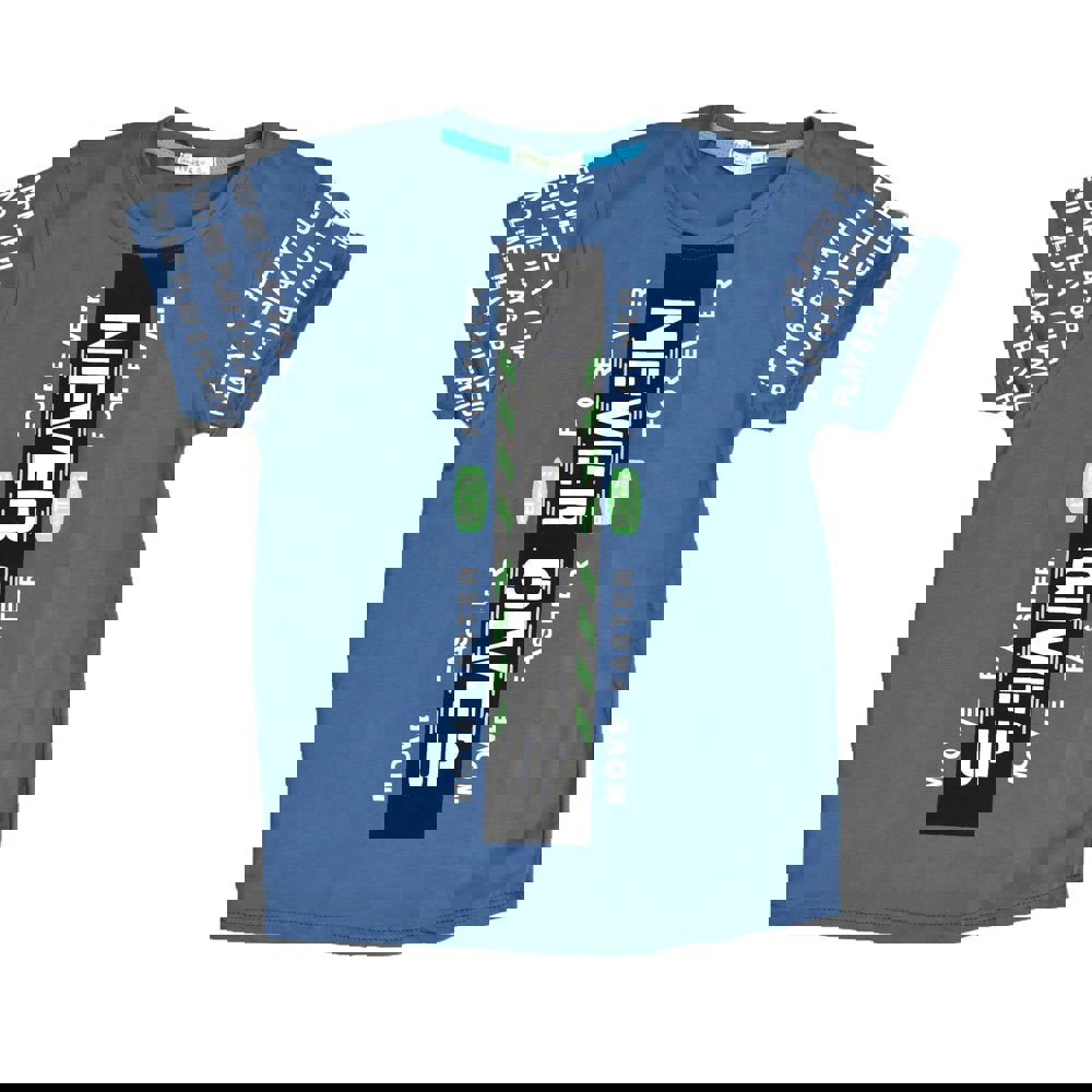 Παιδική μπλούζα NEVER GIVE UP Μπλε 15646