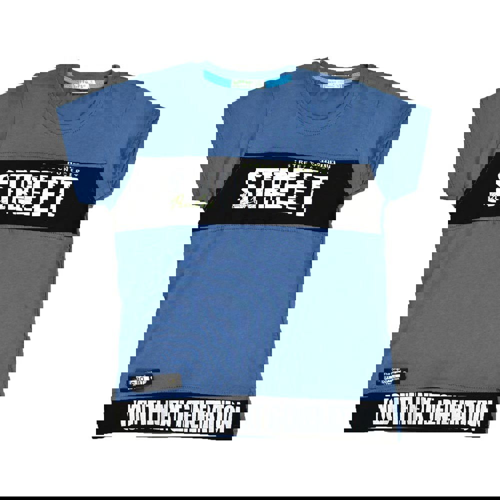 Παιδική μπλούζα με σχέδιο STREET Μπλε 15622