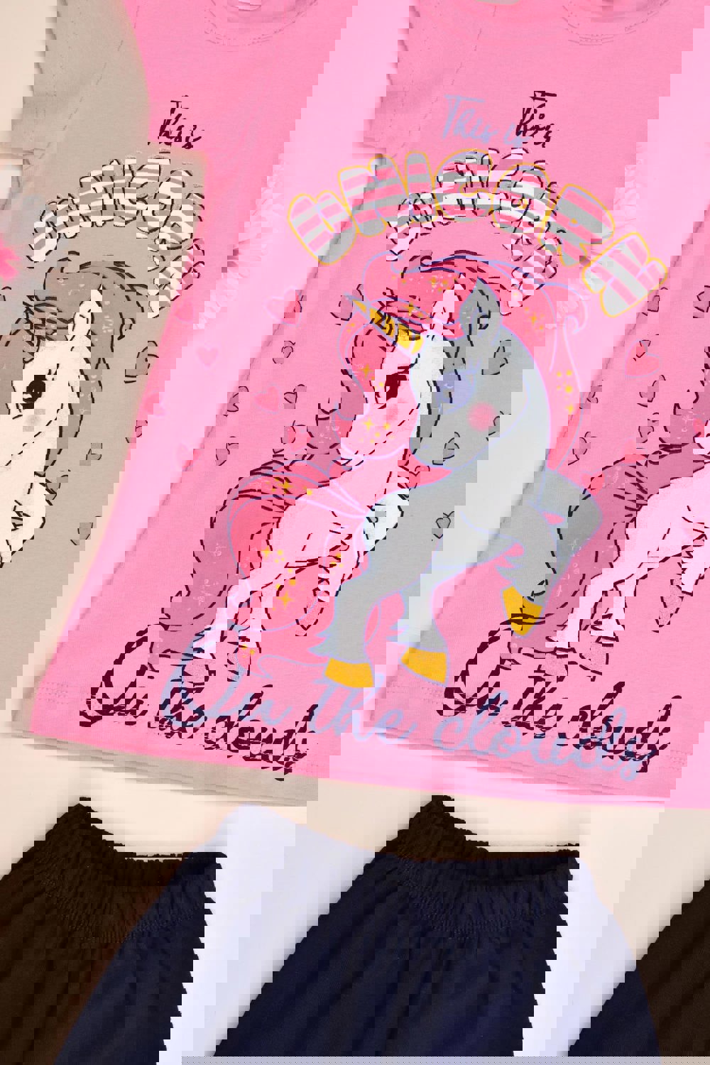 Παιδικό σετ με κολάν UNICORN Απαλό Ροζ 15614 φωτογραφία