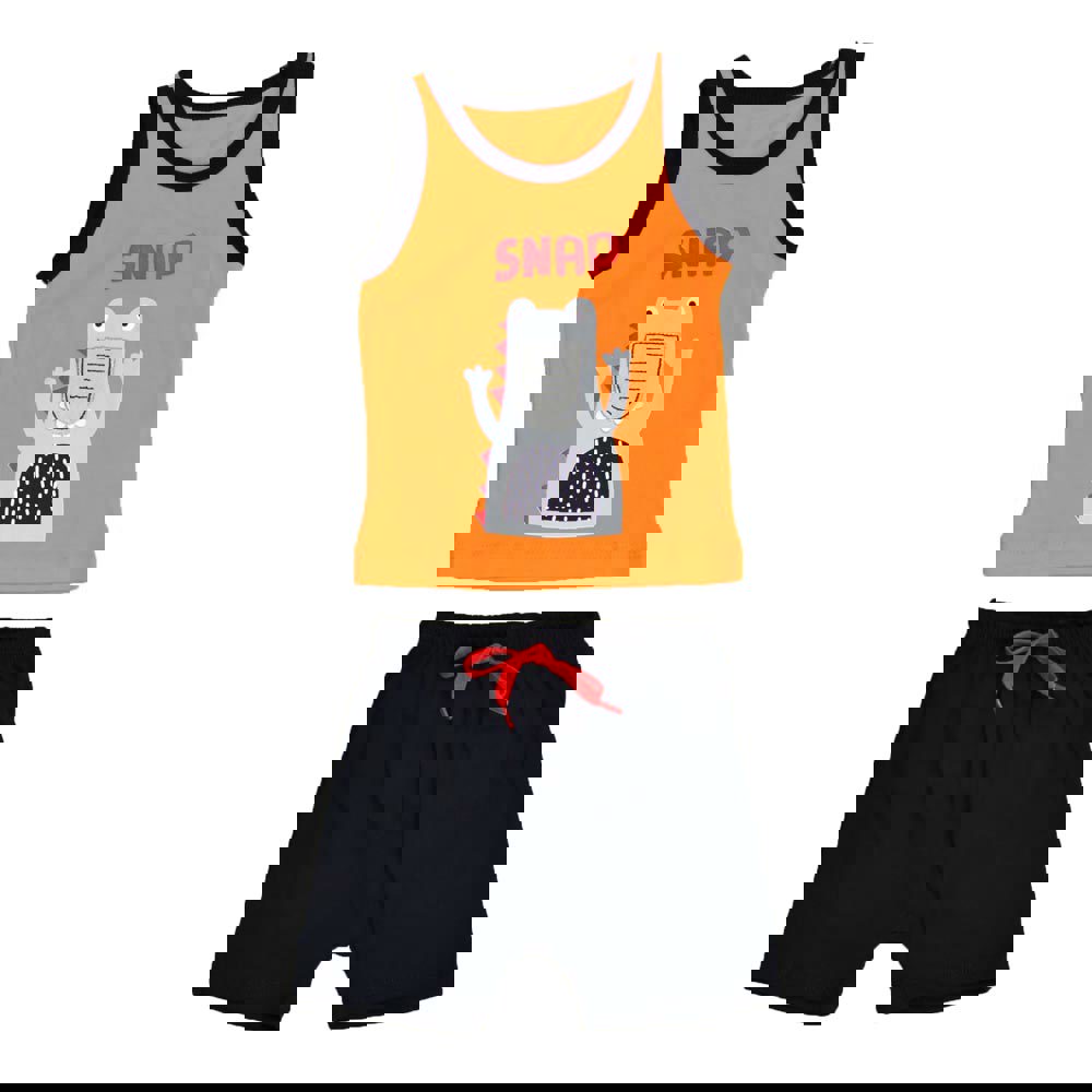 Βρεφικό σετ με σχέδιο κροκόδειλος Πορτοκαλί 16441