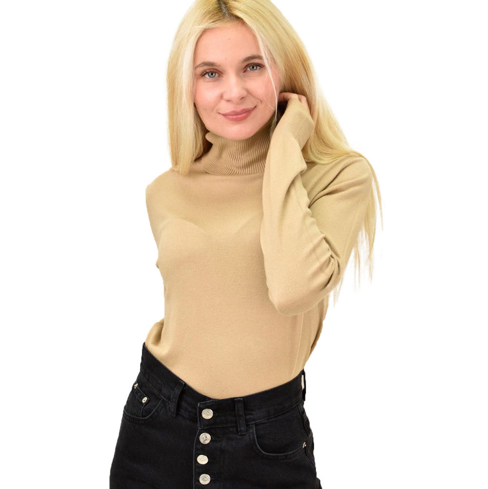 Γυναικείο ζιβάγκο μονόχρωμο Καφέ 13470