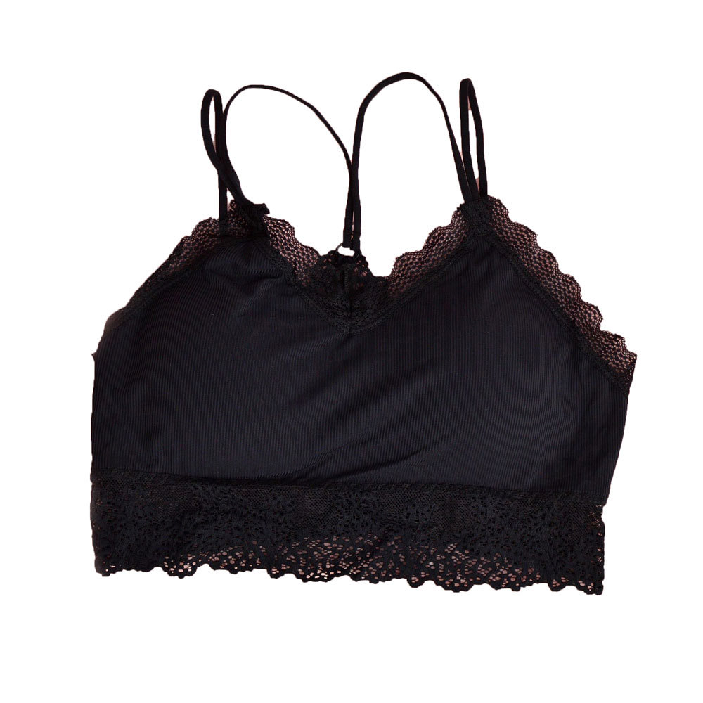 Γυναικείο Bralette ριπ Μαύρο 13097