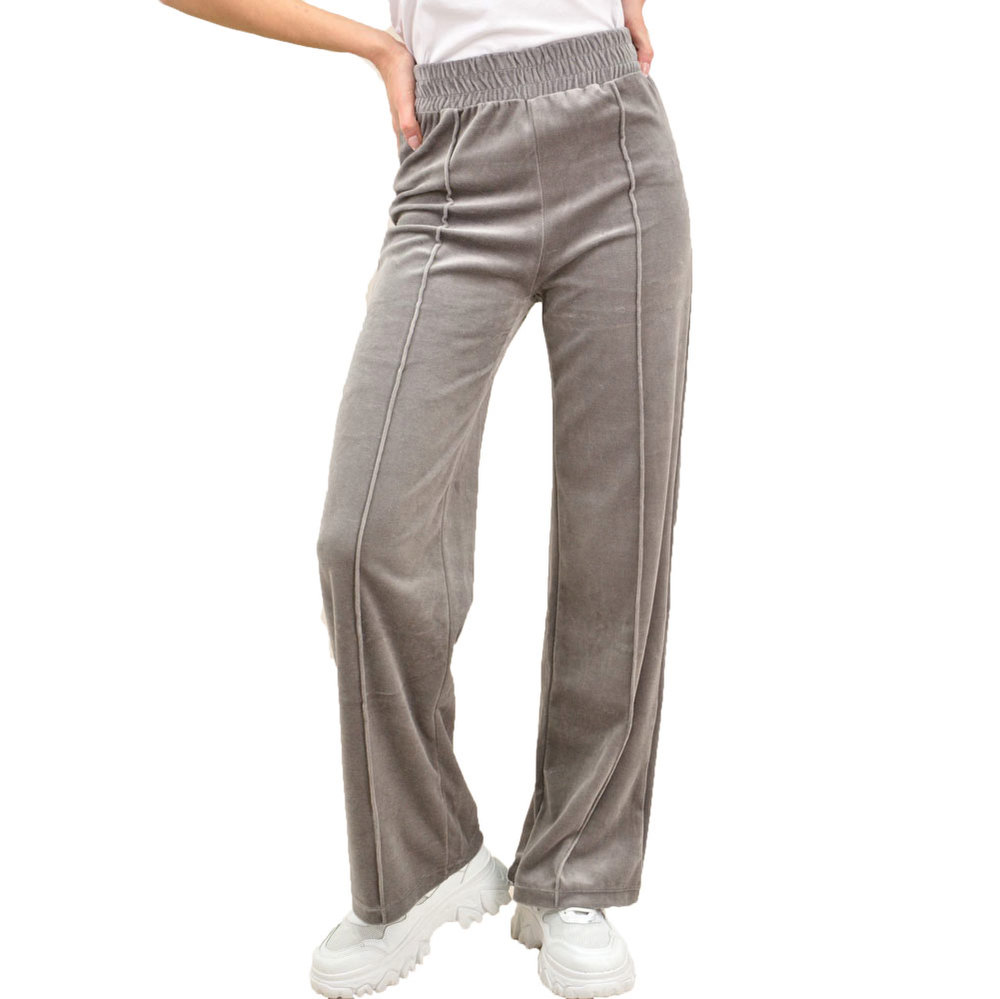 Γυναικείο παντελόνι βελουτέ Γκρι 13669