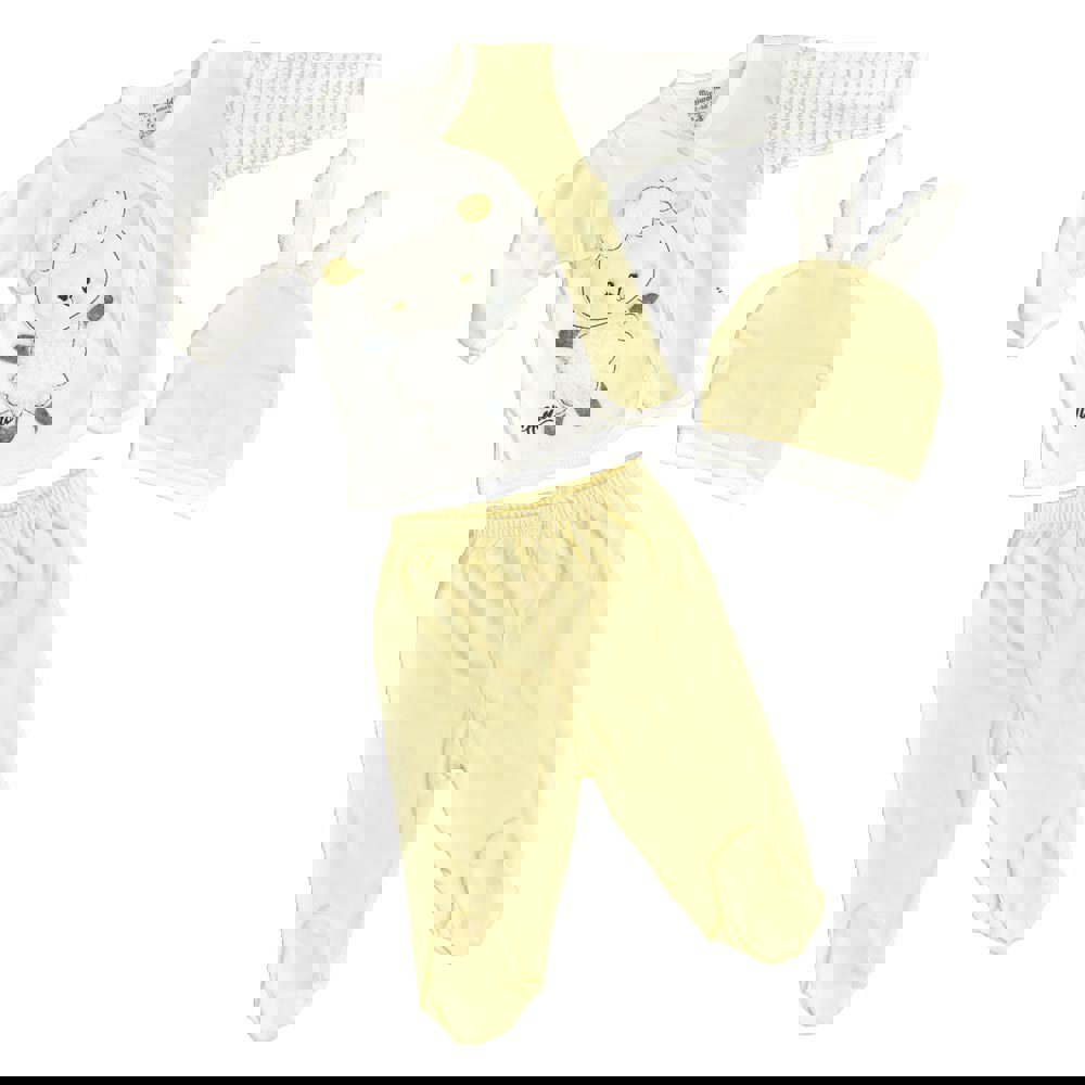 Βρεφικό σετ με σχέδιο προβατάκι Κίτρινο 15187