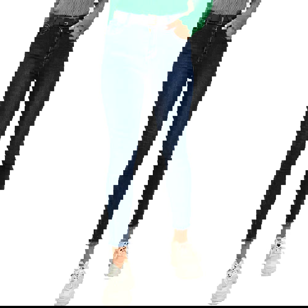 Τζιν μονόχρωμο με ζώνη Τζιν 17504