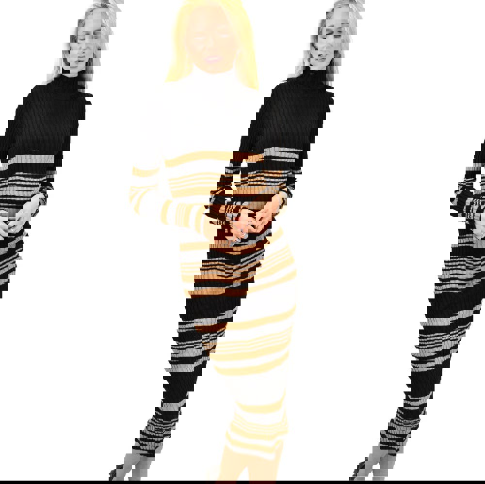 Γυναικείο φόρεμα μακρύ εφαρμοστό Μαύρο 13158