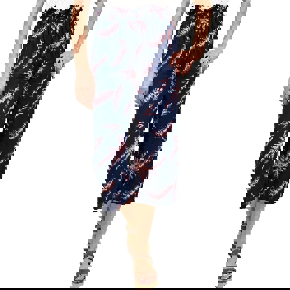 Γυναικεία παντελόνα ζιπ κιλότ Μπλε Σκούρο 16056