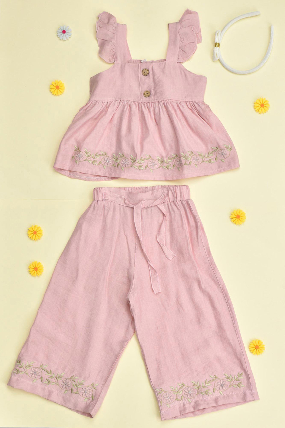 Παιδικό σετ μπλούζα με παντελόνα Απαλό Ροζ 14513 φωτογραφία