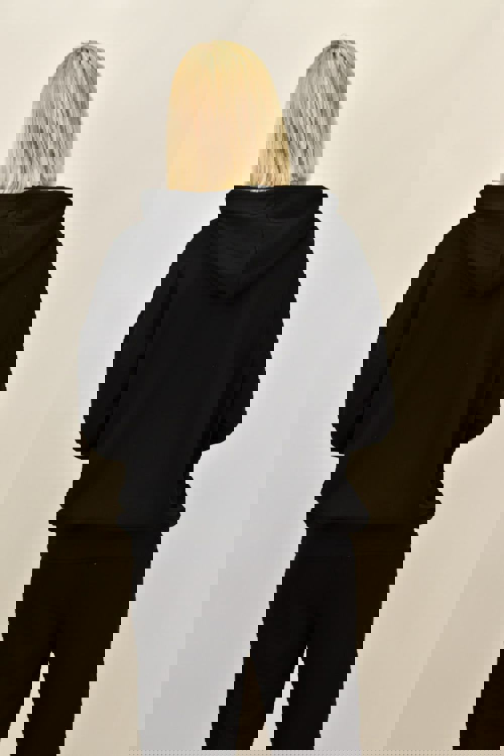 Φούτερ με κουκούλα και κέντημα ST.LOUIS Μαύρο 17557 φωτογραφία