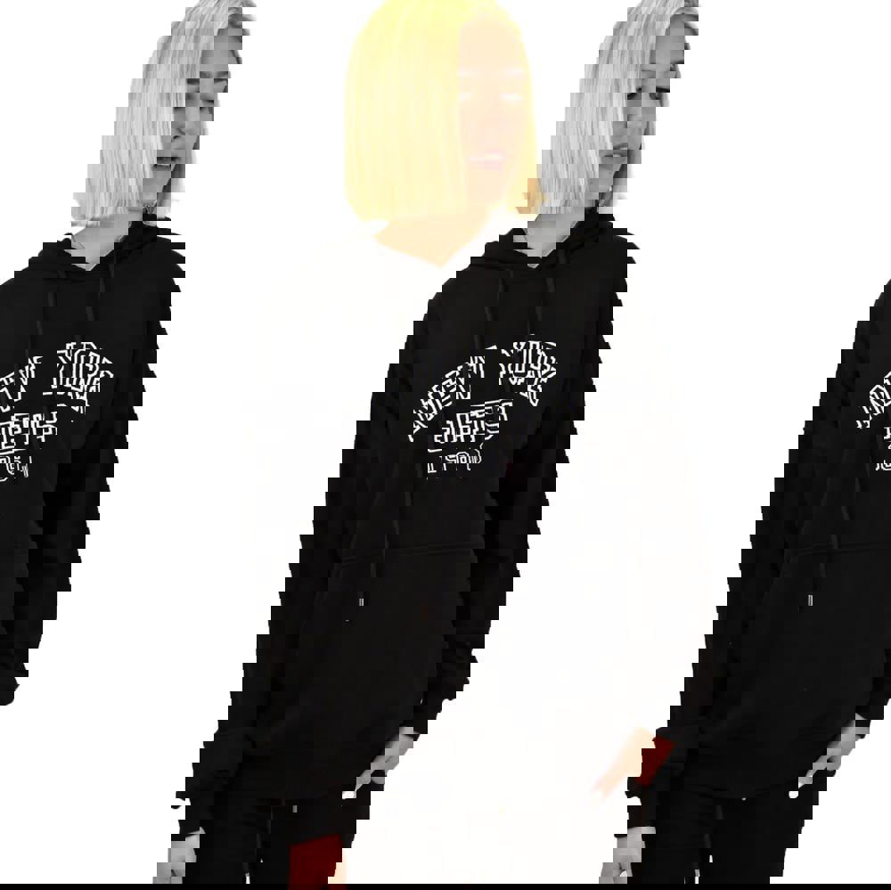 Φούτερ με κουκούλα και κέντημα NEW YORK Μαύρο 17565