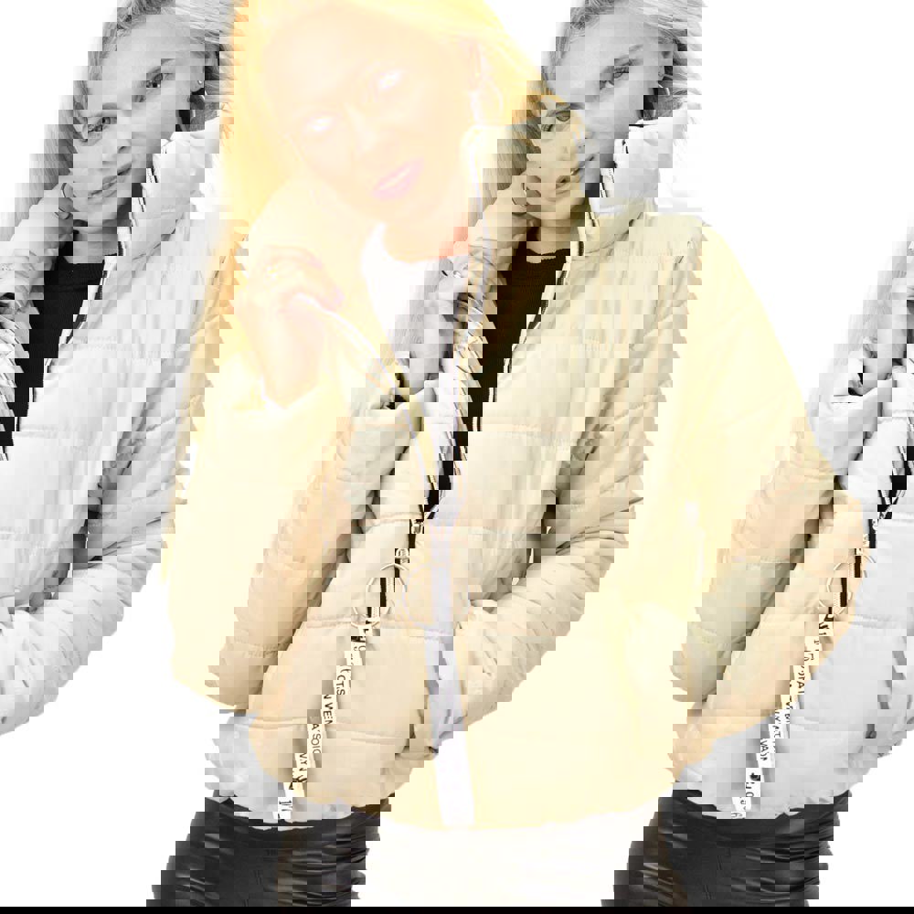 Γυναικείο μπουφάν bomber Μπεζ 13140