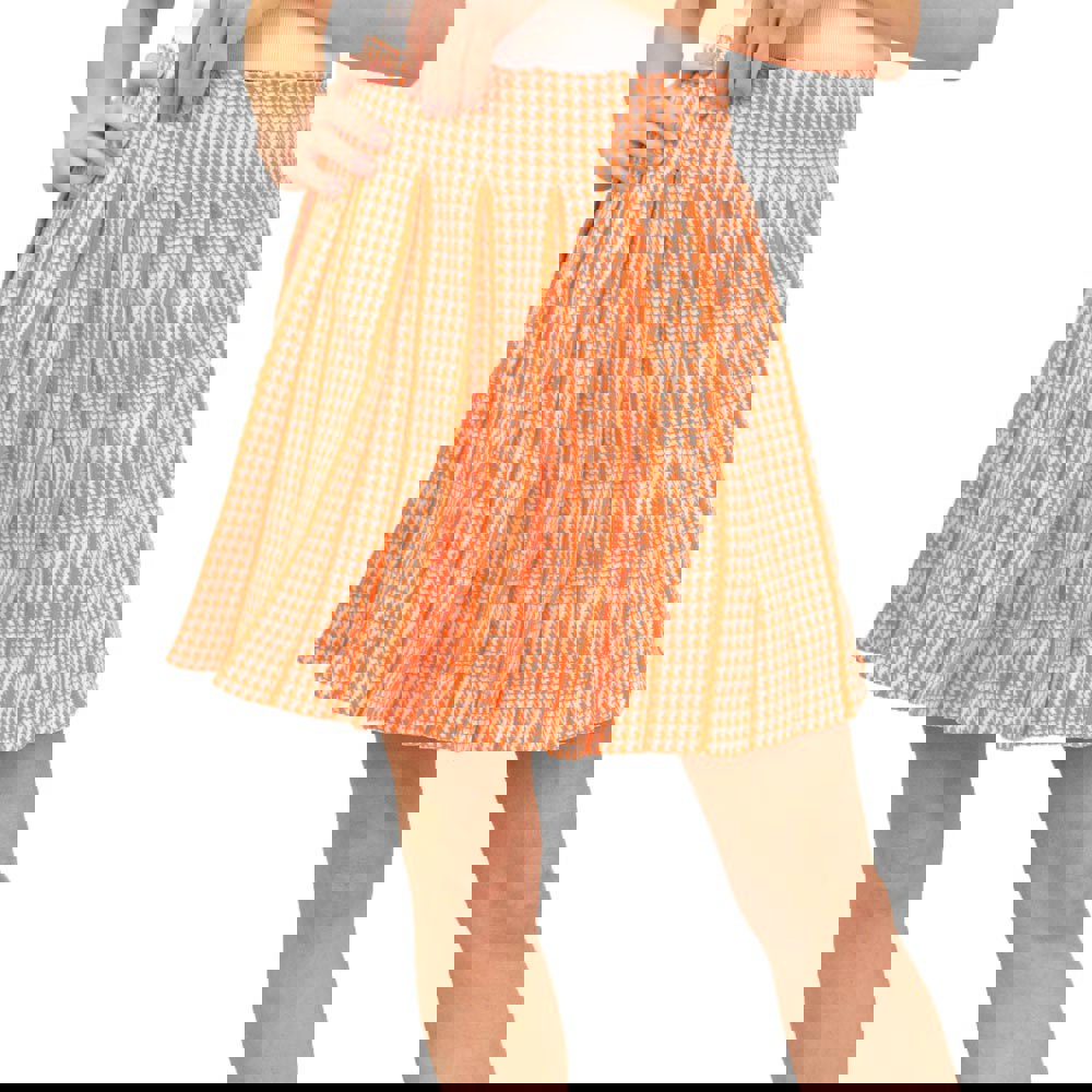 Γυναικεία φούστα πλισέ Πορτοκαλί 14564